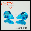 special shape blue ocean glass gemstones(GLSP0044-6X8mmblue)
